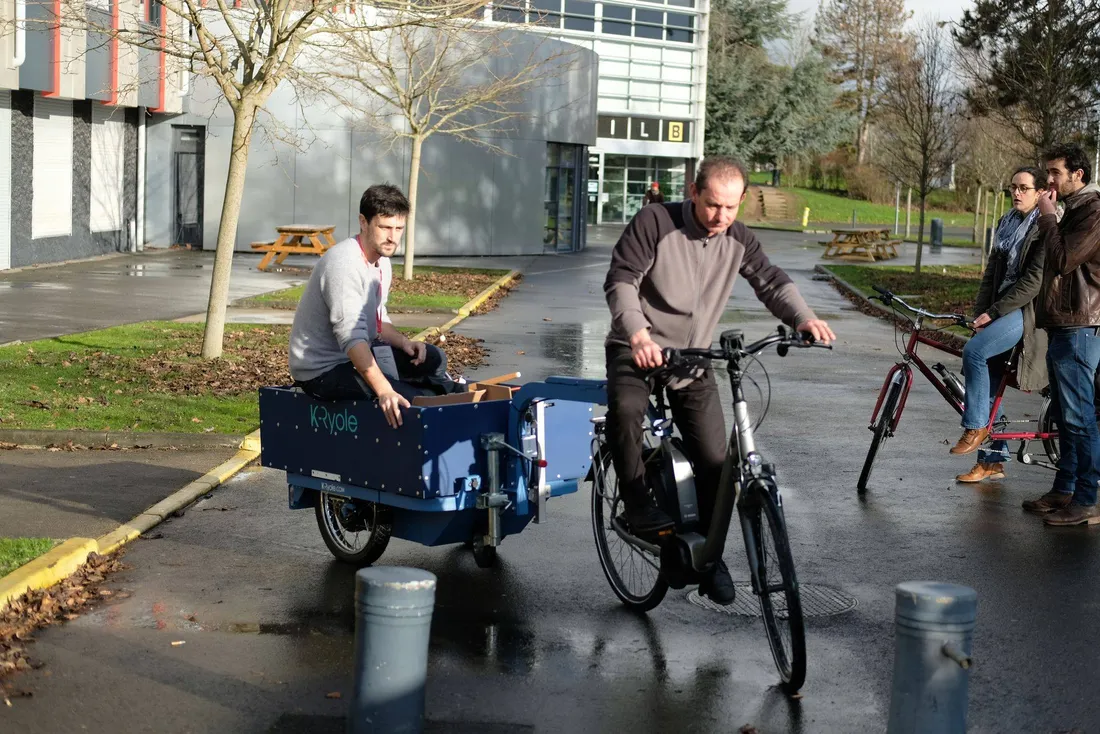 Essai de vélo cargo/Congrès 2019